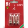 3 Ampoules De Rechange 12V, 3W Pour Chandelier Electrique 20 A 25 Lampes|Konstsmide, guirlandes lumineuses de Noël Best
