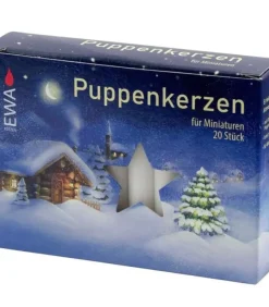 20 Bougies Anniversaire, Puppenkerzen 10 Mm|Ewa Kerzen, bougies de Noël et bougies de l'Avent Clearance
