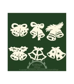 6 Clochettes Pour Décorer Le Sapin De Noël - Set N° 14|Ratags, décos de Noël lumineuses en bois Best