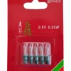 Ampoules De Rechange 2,5V - 0,25 W Pour Guirlande De Noël, Douille Verte|Konstsmide, guirlandes lumineuses de Noël Outlet