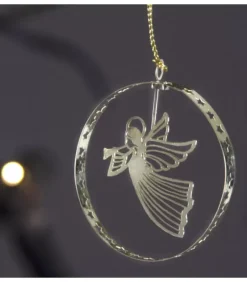 Ange De Noël Volant, Déco Sapin Metal Dore Ronde|Pluto Produkter, déco de Noël Scandinave Clearance