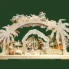 Arche Lumineuse Electrique Led, Personnages Crèche De Noël En Bois Cisele Peint|Ratags, décos de Noël lumineuses en bois Online