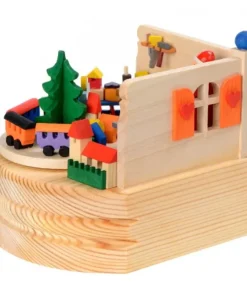Boite A Musique Bois, Atelier Du Père Noël|Graupner, décoration de sapin de Noël, Déco Noël enfant Best