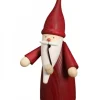 Bonhomme Fumeur Père Noël Manteau Rouge|Seiffener Volkskunst Best