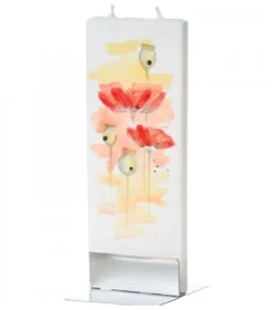 Bougie Décorative Coquelicots|Flatyz, bougie décorative scandinave Online