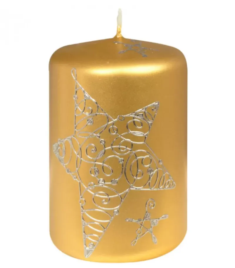 Bougie Décorative De Noël Avec Etoile, 9 Cm|Ewa Kerzen, bougies de Noël et bougies de l'Avent Hot