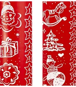 Bougie De L'Avent Graduee Rouge, 24 Jours|Ewa Kerzen, bougies de Noël et bougies de l'Avent Best