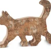 Chat En Bois Marchant, 9,5 Cm|Waldfabrik, photophore en bois et étoile sapin de Noël Outlet