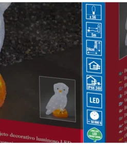 Chouette Lumineuse Led Acrylique, 36 Cm|Konstsmide, guirlandes lumineuses de Noël Outlet