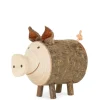 Cochon En Bois, 4 Cm|Waldfabrik, photophore en bois et étoile sapin de Noël Best