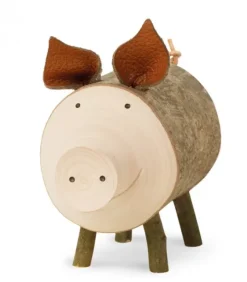 Cochon En Bois, 7 Cm|Waldfabrik, photophore en bois et étoile sapin de Noël Discount