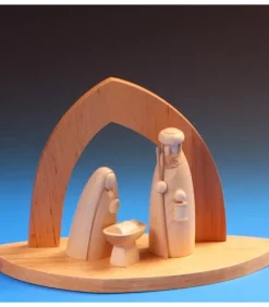 Crèche De Noël Vide A Fabriquer En Bois, 20 Cm|Schalling, crèche moderne New