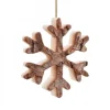 Déco De Noël, Flocon De Neige En Bois A Suspendre, 7 Cm|Waldfabrik, photophore en bois et étoile sapin de Noël Best