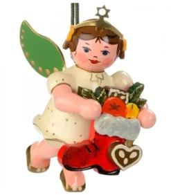 Déco Sapin De Noël, Ange Et Botte Rouge|Hubrig, figurines pour enfant Online