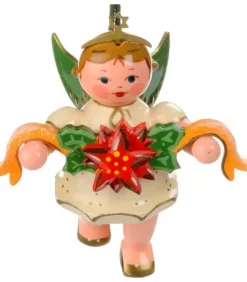 Déco Sapin De Noël, Ange Et Couronne De Fleurs|Hubrig, figurines pour enfant Outlet