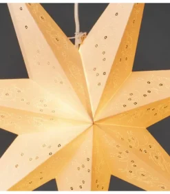 Etoile Lumineuse En Papier A Suspendre, 7 Branches, Blanche, 60 Cm|Konstsmide, guirlandes lumineuses de Noël Clearance