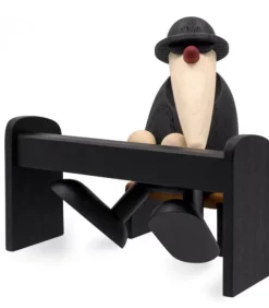 Figurine Musicien Jazz, Pianiste Avec Lunettes Noires|Köhler, Père Noël en bois Best