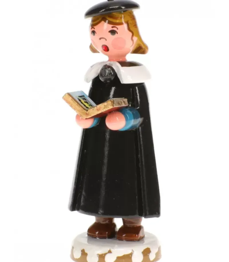 Fillette Chanteuse Avec Livre De Chorale De Noël - Village De Noël Miniature|Hubrig, figurines pour enfant Discount