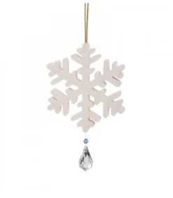 Flocon De Neige A Suspendre Avec Cristal Swarovski N° 3|Waldfabrik, photophore en bois et étoile sapin de Noël