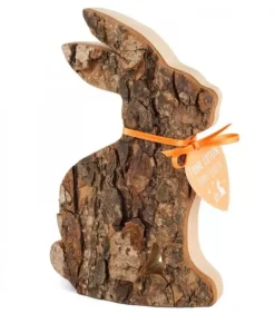 Grand Lapin En Bois Assis, 15 Cm|Waldfabrik, photophore en bois et étoile sapin de Noël Clearance