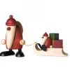 Grand Père Noël Et Cadeaux Sur Luge, 19 Cm|Köhler, Père Noël en bois Clearance