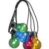 Guirlande Lumineuse De Terrasse 10 M Extensible, 10 Ampoules Multicolores|Konstsmide, guirlandes lumineuses de Noël New