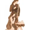 Jesus, Marie Et Joseph En Ecorce De Bois, Grande Taille 21 Cm|Waldfabrik, photophore en bois et étoile sapin de Noël