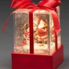 Lanterne À Neige "Cadeau De Noël" Avec Père Noël & Bonhomme De Neige|Konstsmide, guirlandes lumineuses de Noël Sale