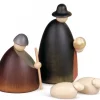 Les Bergers, Les Moutons Et L'Agneau, 12 Cm|Köhler, Père Noël en bois Outlet