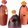 Les Trois Rois Mages Et Leurs Offrandes, 12 Cm|Köhler, Père Noël en bois Clearance