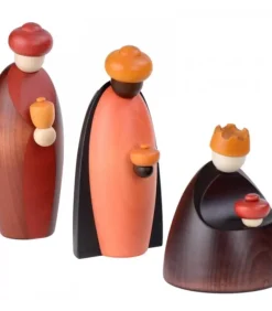Les Trois Rois Mages Et Leurs Offrandes, 12 Cm|Köhler, Père Noël en bois Clearance