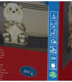 Panda Lumineux Led 27 Cm En Acrylique, 40 Diodes Blanc Chaud|Konstsmide, guirlandes lumineuses de Noël Best