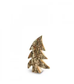 Petit Sapin En Bois, Forme Penchee, 7 Cm|Waldfabrik, photophore en bois et étoile sapin de Noël Hot