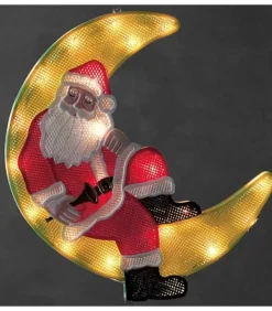 Père Noël Lumineux Sur La Lune|Konstsmide, guirlandes lumineuses de Noël