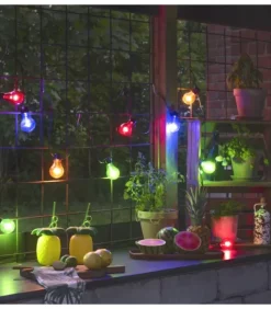 Rallonge 10 M Pour Guirlande Lumineuse De Terrasse, 10 Ampoules Multicolores|Konstsmide, guirlandes lumineuses de Noël Sale