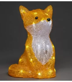 Renard Lumineux A Led En Acrylique, 27 Cm|Konstsmide, guirlandes lumineuses de Noël Clearance