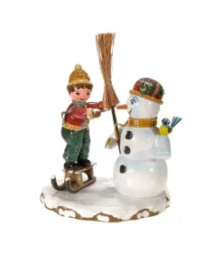 Village De Noël Miniature, Et Bonhomme De Neige|Hubrig, figurines pour enfant Discount