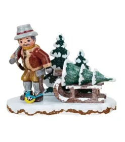 Village De Noël Miniature, Bucheron|Hubrig, figurines pour enfant New