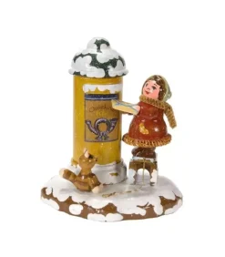 Village De Noël Miniature, Fillette Et Boite A Lettre|Hubrig, figurines pour enfant New